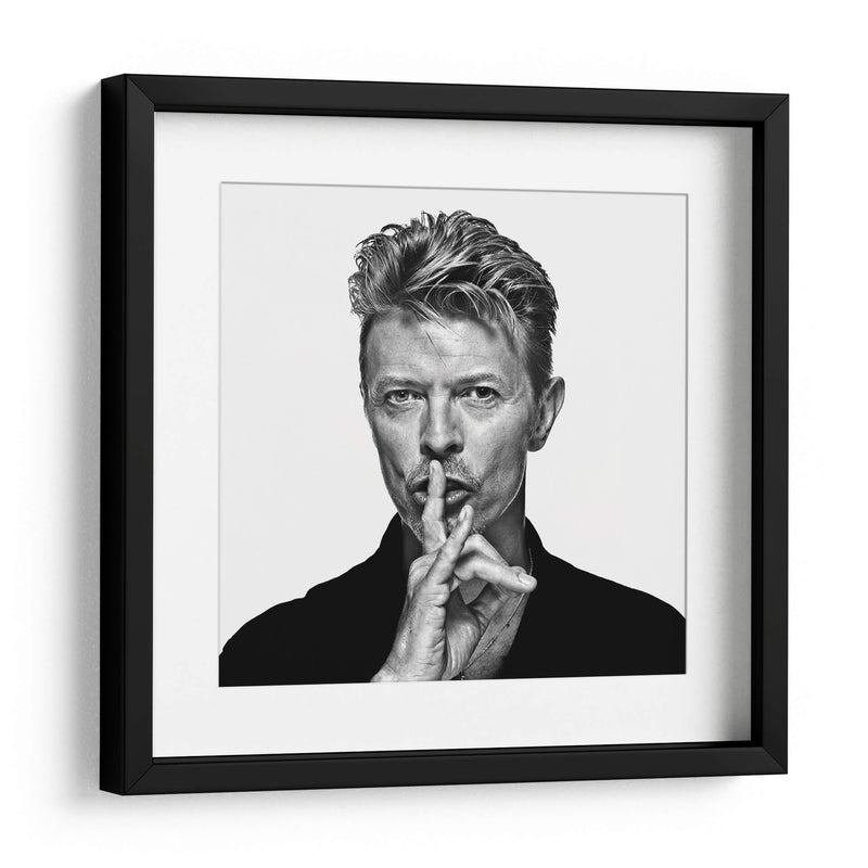 David Bowie shhh | Cuadro decorativo de Canvas Lab