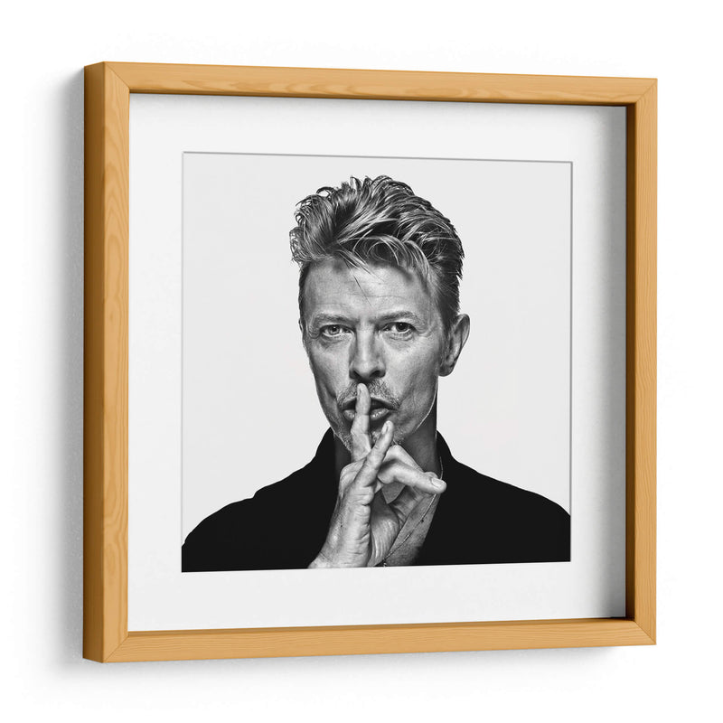 David Bowie shhh | Cuadro decorativo de Canvas Lab