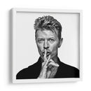 David Bowie shhh | Cuadro decorativo de Canvas Lab