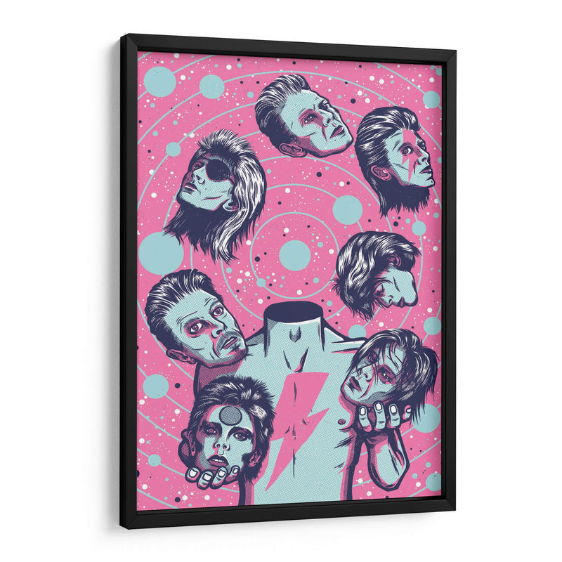 Las caras de Bowie | Cuadro decorativo de Canvas Lab