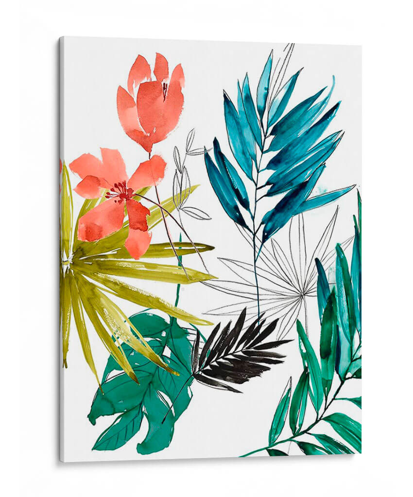 Composición Tropical I - Jennifer Goldberger | Cuadro decorativo de Canvas Lab