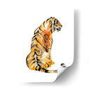 Sentado Tigre I - Jennifer Goldberger | Cuadro decorativo de Canvas Lab
