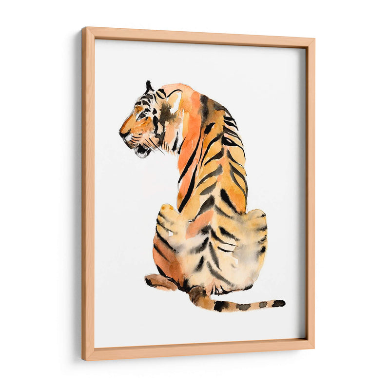 Sentado Tigre Ii - Jennifer Goldberger | Cuadro decorativo de Canvas Lab