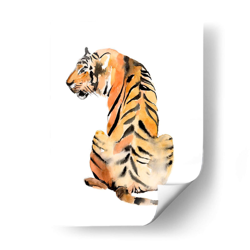 Sentado Tigre Ii - Jennifer Goldberger | Cuadro decorativo de Canvas Lab
