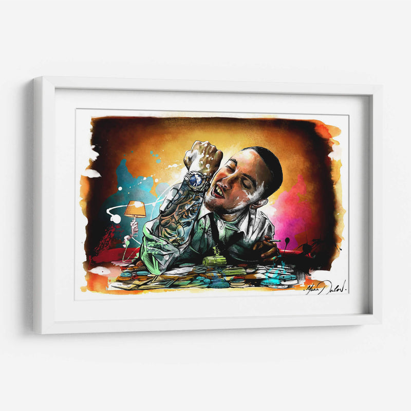 Ilustración de Mac Miller | Cuadro decorativo de Canvas Lab