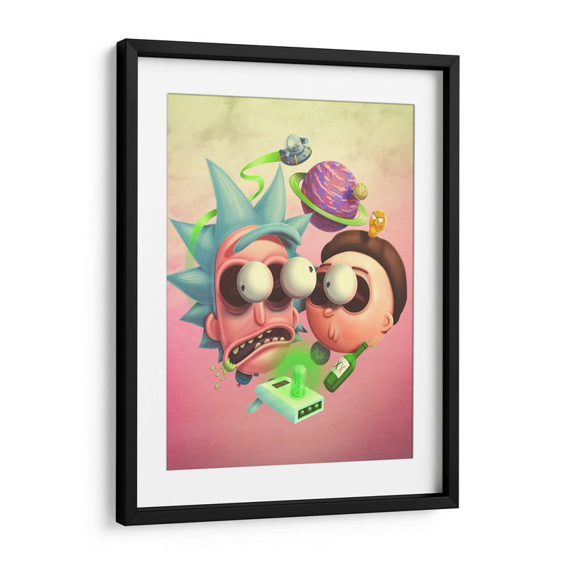 Locura Rick and Morty | Cuadro decorativo de Canvas Lab