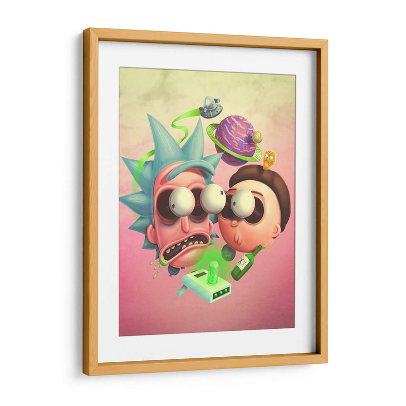 Locura Rick and Morty | Cuadro decorativo de Canvas Lab