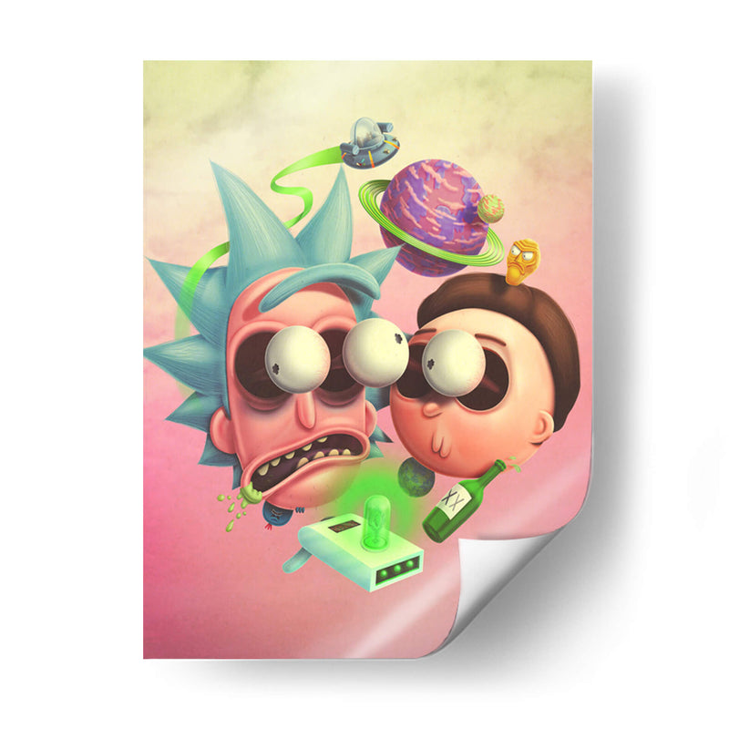 Locura Rick and Morty | Cuadro decorativo de Canvas Lab