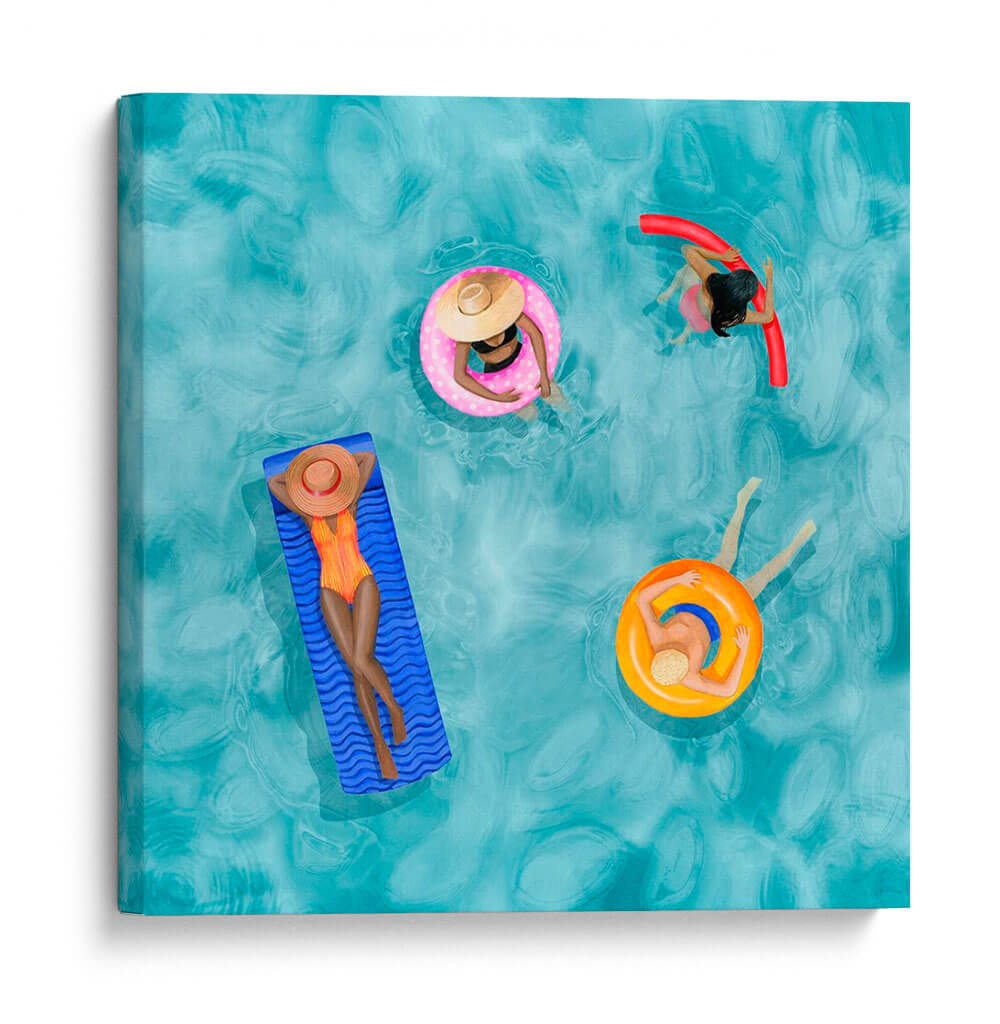 Junto A La Piscina - Grace Popp | Cuadro decorativo de Canvas Lab