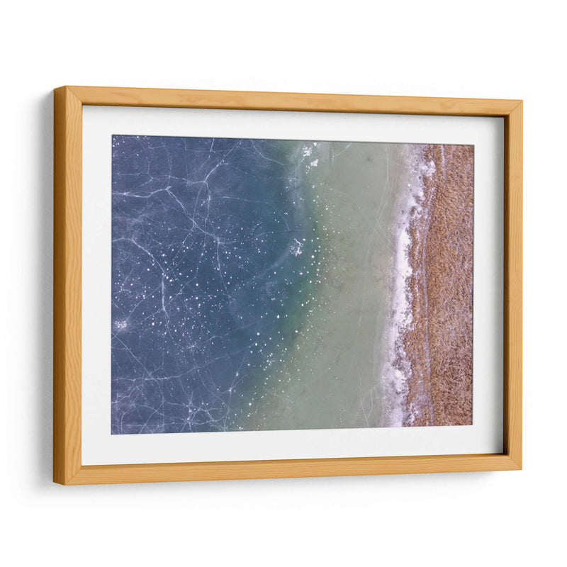 Lago congelado desde arriba | Cuadro decorativo de Canvas Lab