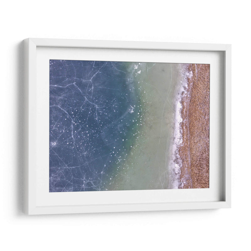 Lago congelado desde arriba | Cuadro decorativo de Canvas Lab