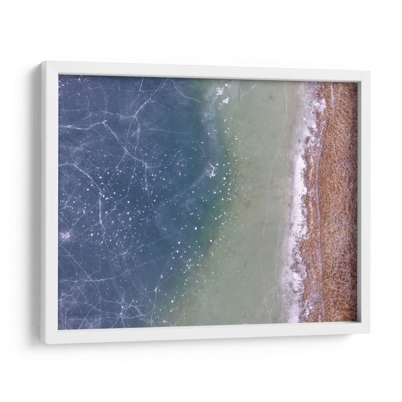Lago congelado desde arriba | Cuadro decorativo de Canvas Lab