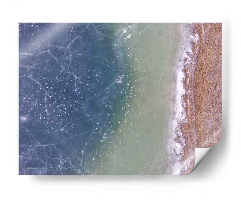 Lago congelado desde arriba | Cuadro decorativo de Canvas Lab