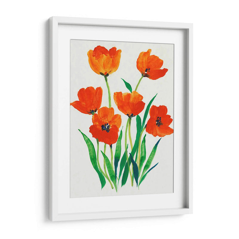 Tulipanes Rojos En Flor I - Tim OToole | Cuadro decorativo de Canvas Lab