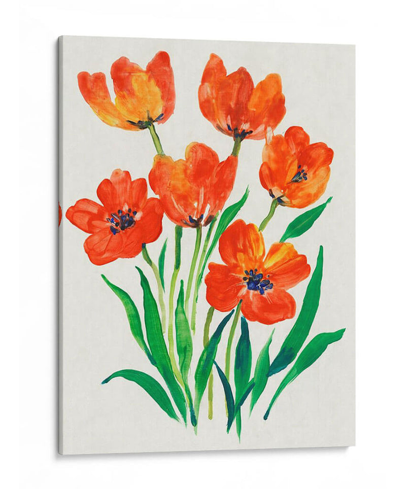 Tulipanes Rojos En Bloom Ii - Tim OToole | Cuadro decorativo de Canvas Lab