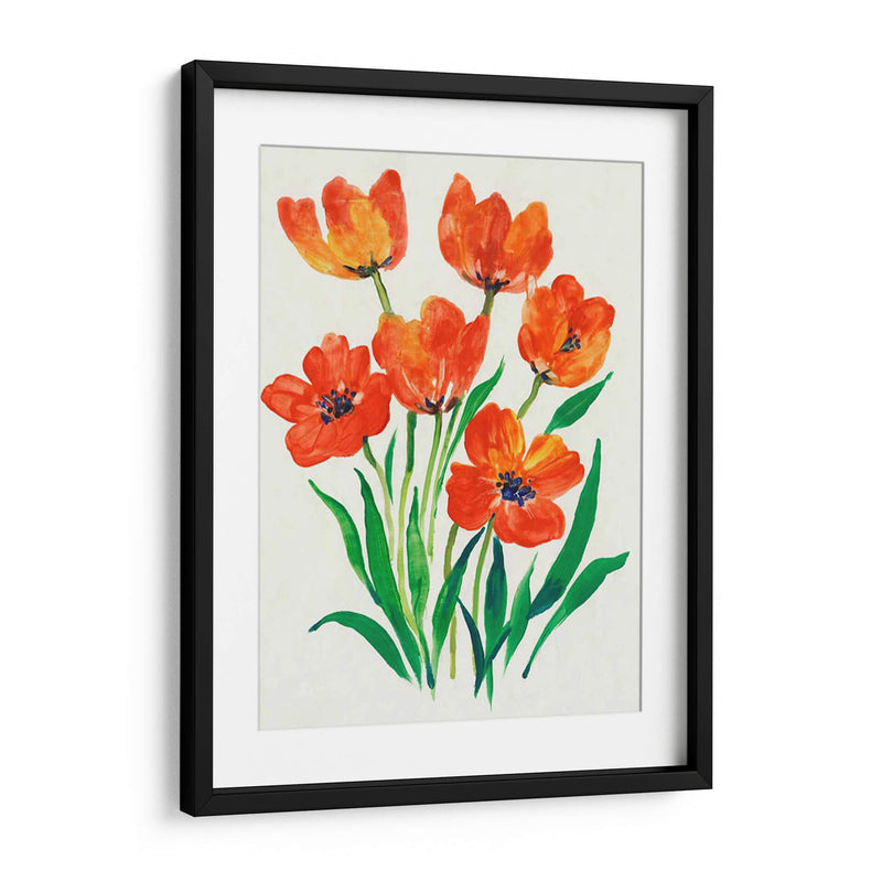 Tulipanes Rojos En Bloom Ii - Tim OToole | Cuadro decorativo de Canvas Lab