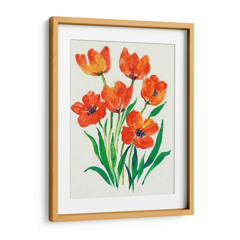 Tulipanes Rojos En Bloom Ii - Tim OToole | Cuadro decorativo de Canvas Lab