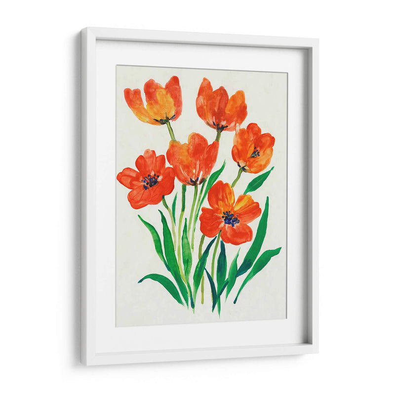 Tulipanes Rojos En Bloom Ii - Tim OToole | Cuadro decorativo de Canvas Lab