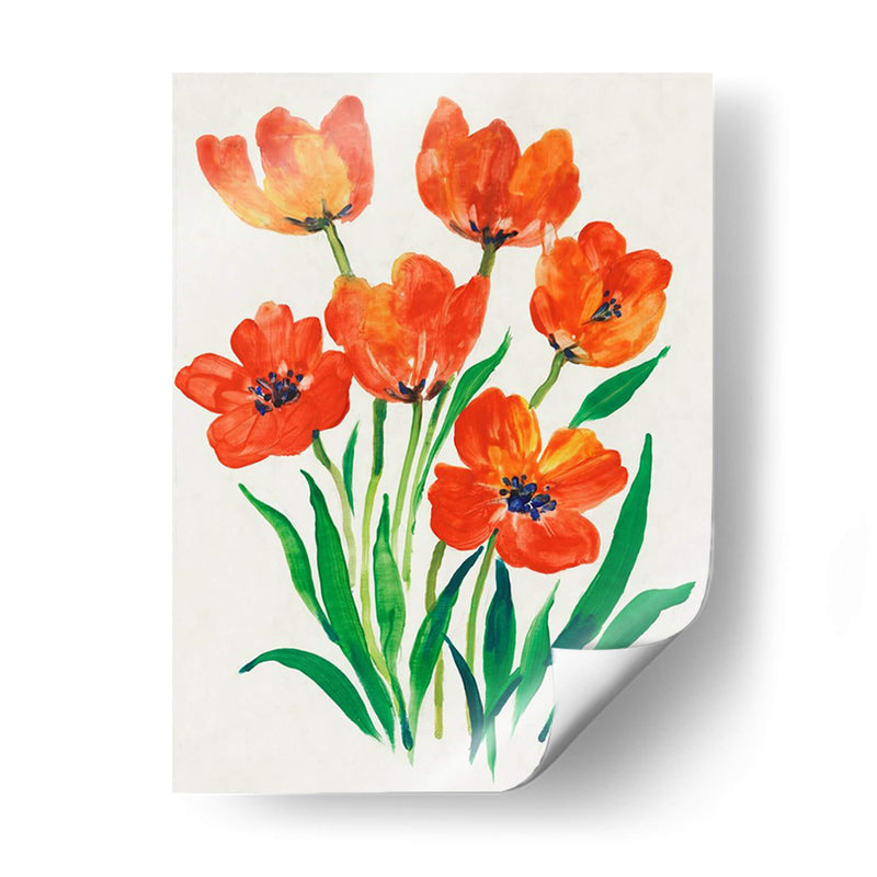 Tulipanes Rojos En Bloom Ii - Tim OToole | Cuadro decorativo de Canvas Lab