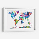 El mundo en acuarela | Cuadro decorativo de Canvas Lab