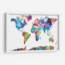El mundo en acuarela | Cuadro decorativo de Canvas Lab
