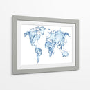 Mapa de agua | Cuadro decorativo de Canvas Lab