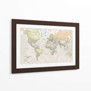 Mapa del mundo clásico | Cuadro decorativo de Canvas Lab