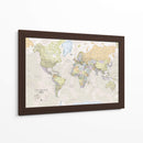 Mapa del mundo clásico | Cuadro decorativo de Canvas Lab