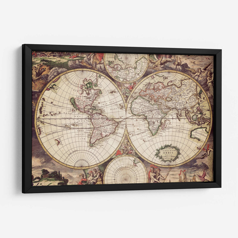 Mapa ilustrado | Cuadro decorativo de Canvas Lab
