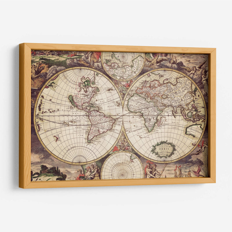 Mapa ilustrado | Cuadro decorativo de Canvas Lab