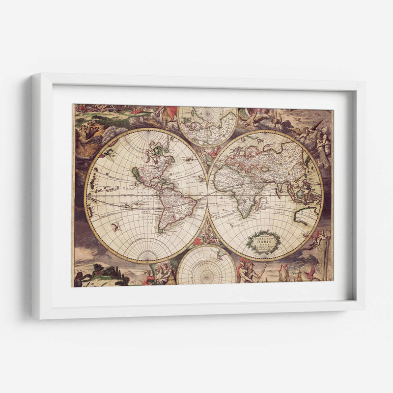 Mapa ilustrado | Cuadro decorativo de Canvas Lab
