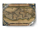 Ortelius World Map | Cuadro decorativo de Canvas Lab