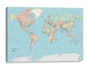 Political world map | Cuadro decorativo de Canvas Lab