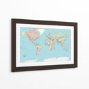 Political world map | Cuadro decorativo de Canvas Lab