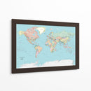Political world map | Cuadro decorativo de Canvas Lab