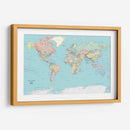 Political world map | Cuadro decorativo de Canvas Lab