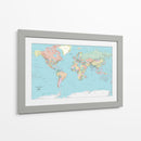 Political world map | Cuadro decorativo de Canvas Lab