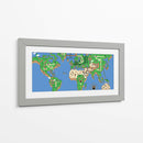 Super Mario world map | Cuadro decorativo de Canvas Lab
