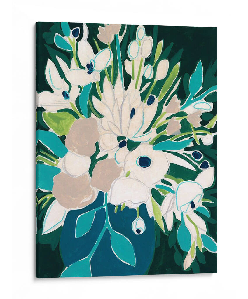 Bosquejo De La Floración Azul I - June Erica Vess | Cuadro decorativo de Canvas Lab