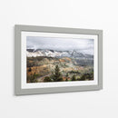 Ilustración de pinos en la montaña | Cuadro decorativo de Canvas Lab