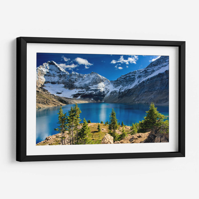 Montaña nevada y lago | Cuadro decorativo de Canvas Lab