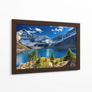 Montaña nevada y lago | Cuadro decorativo de Canvas Lab