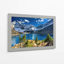 Montaña nevada y lago | Cuadro decorativo de Canvas Lab