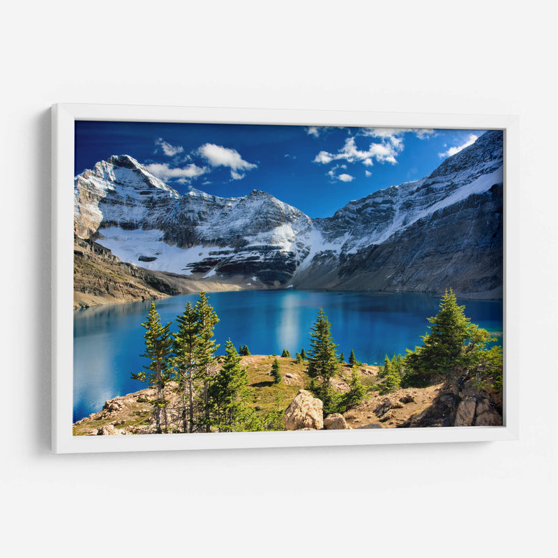 Montaña nevada y lago | Cuadro decorativo de Canvas Lab