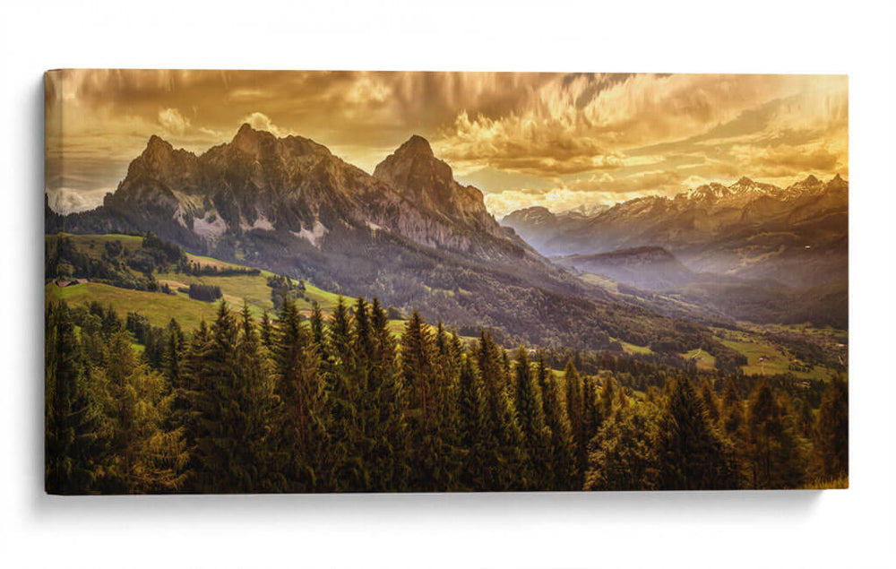 Pinos en las montañas | Cuadro decorativo de Canvas Lab