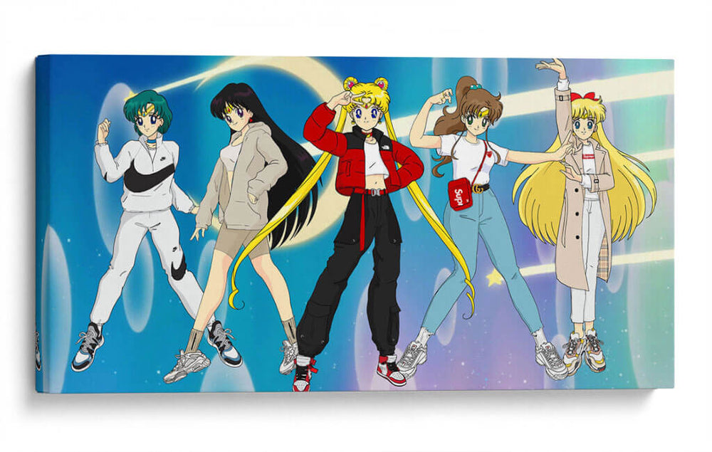 Sailor Moon Squad | Cuadro decorativo de Canvas Lab