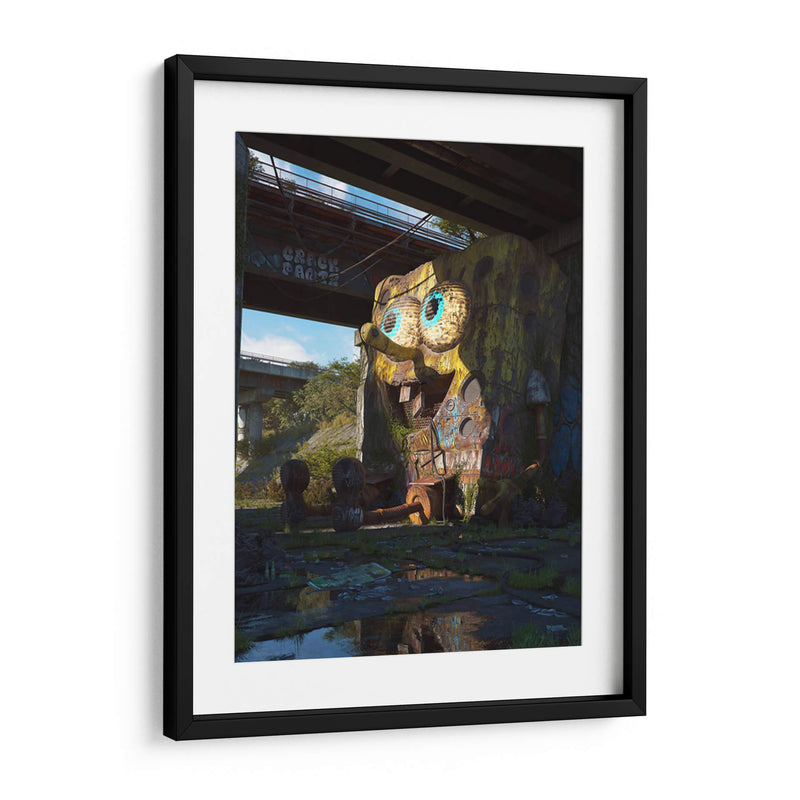 Bob Esponja abandonado | Cuadro decorativo de Canvas Lab