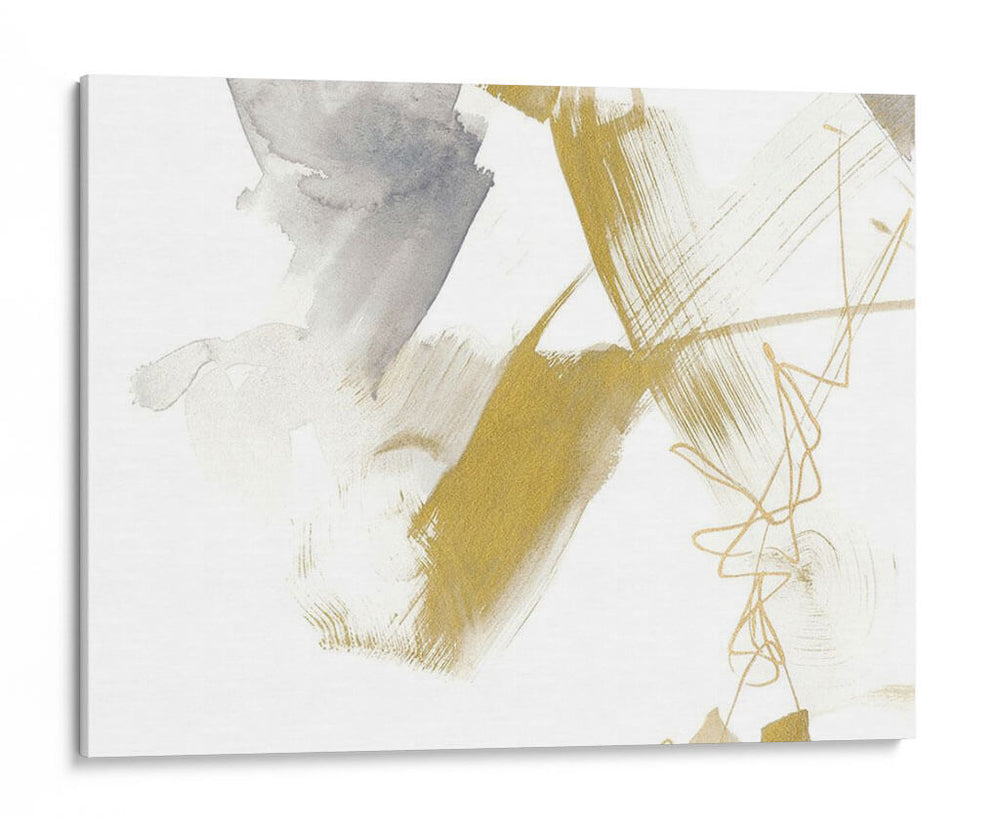 Exploración De Oro Y Gris Iv - Jennifer Goldberger | Cuadro decorativo de Canvas Lab