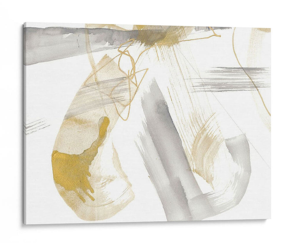 Exploración De Oro Y Gris Viii - Jennifer Goldberger | Cuadro decorativo de Canvas Lab