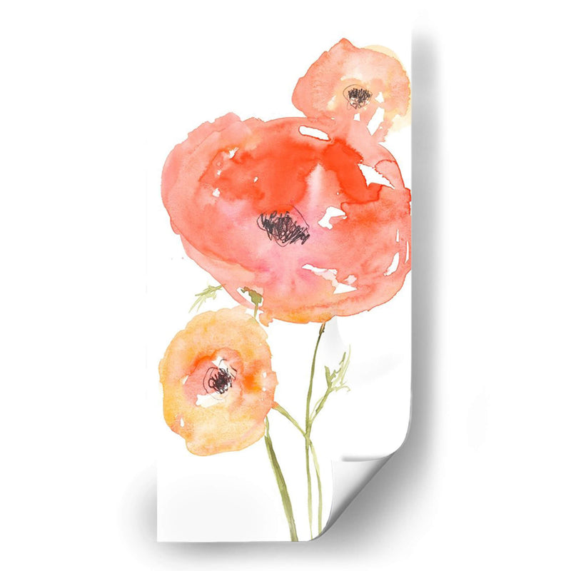 Neon Poppies I - Jennifer Goldberger | Cuadro decorativo de Canvas Lab